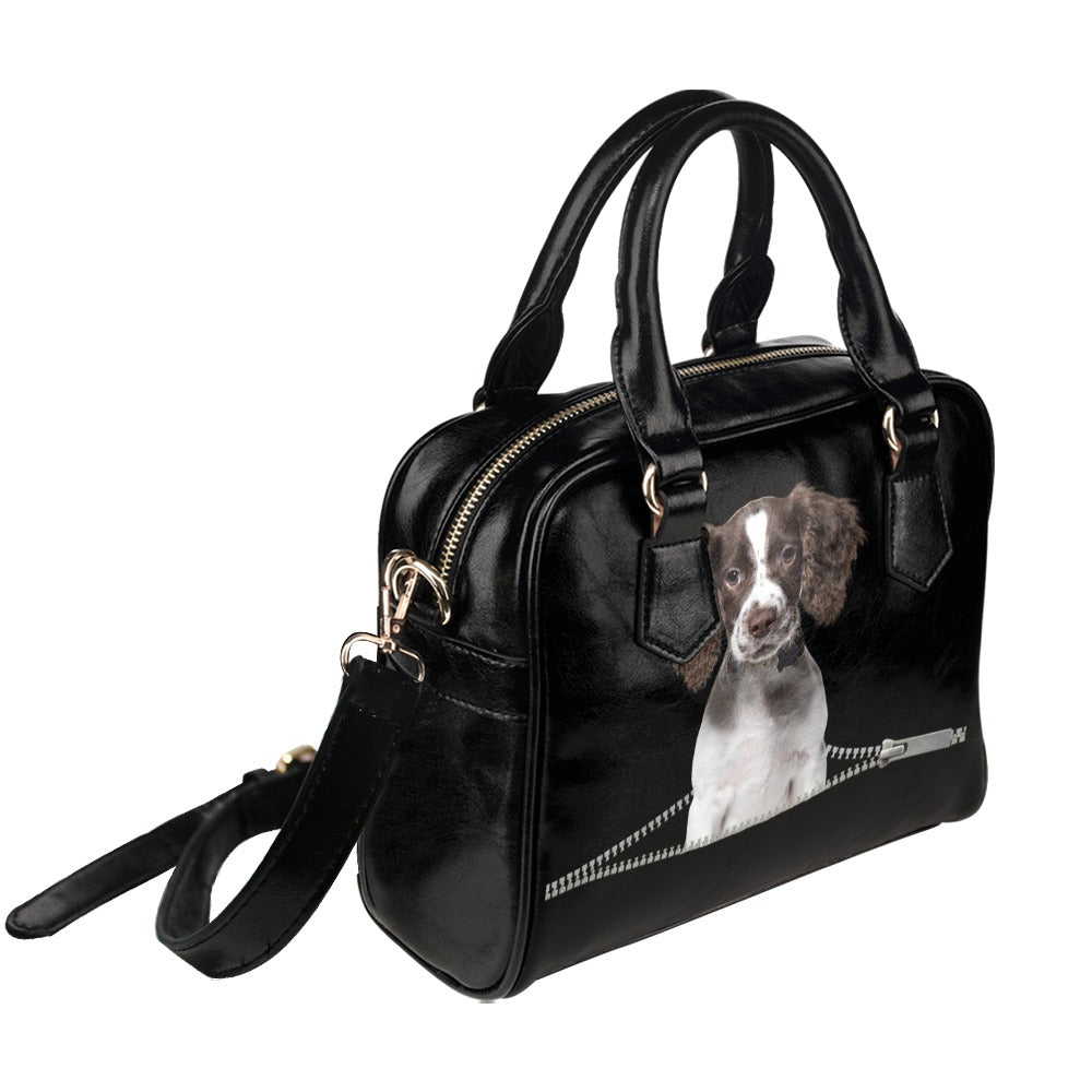 English Springer Spaniel Zip Shoulder Handbag