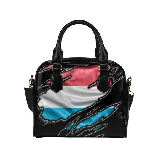 Flag Luxembourg patriot love Shoulder Handbag