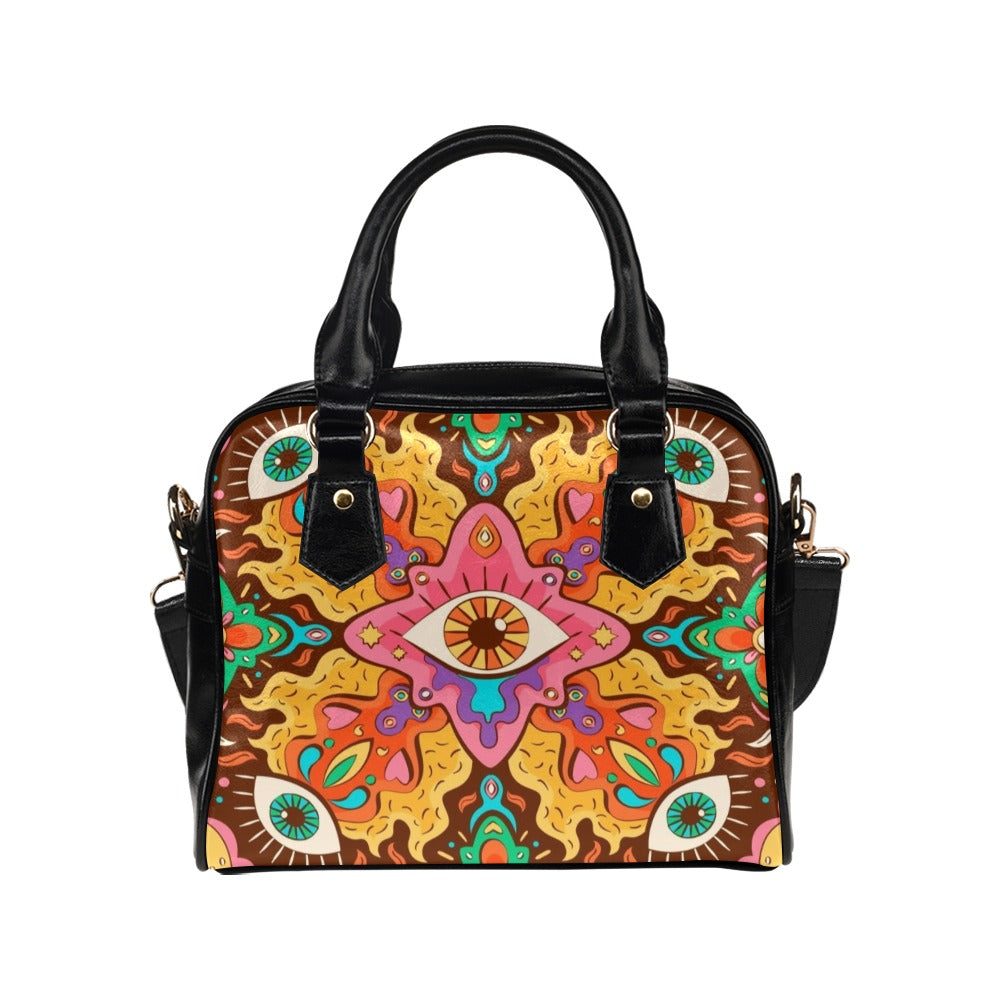 Hippie Hypnoses Festival Gift Trippy Shoulder Handbag