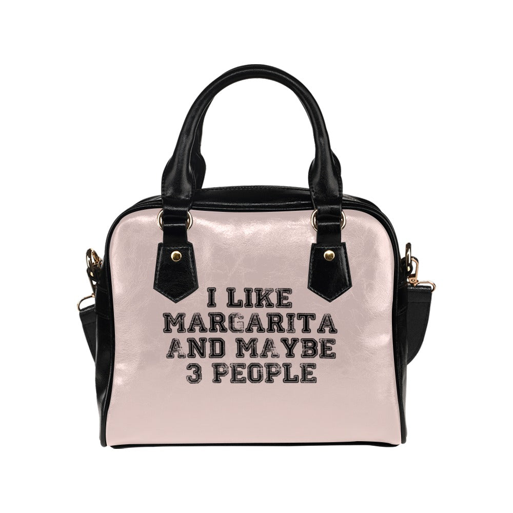 I Like Margarita And Maybe 3 People Funny Drinking Retro Shoulder Handbag