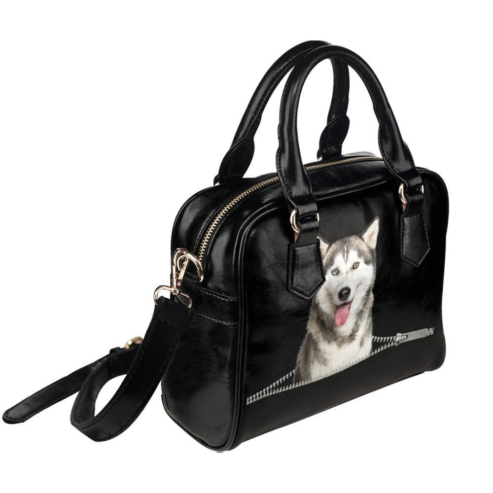 Siberian Husky Shoulder Handbag