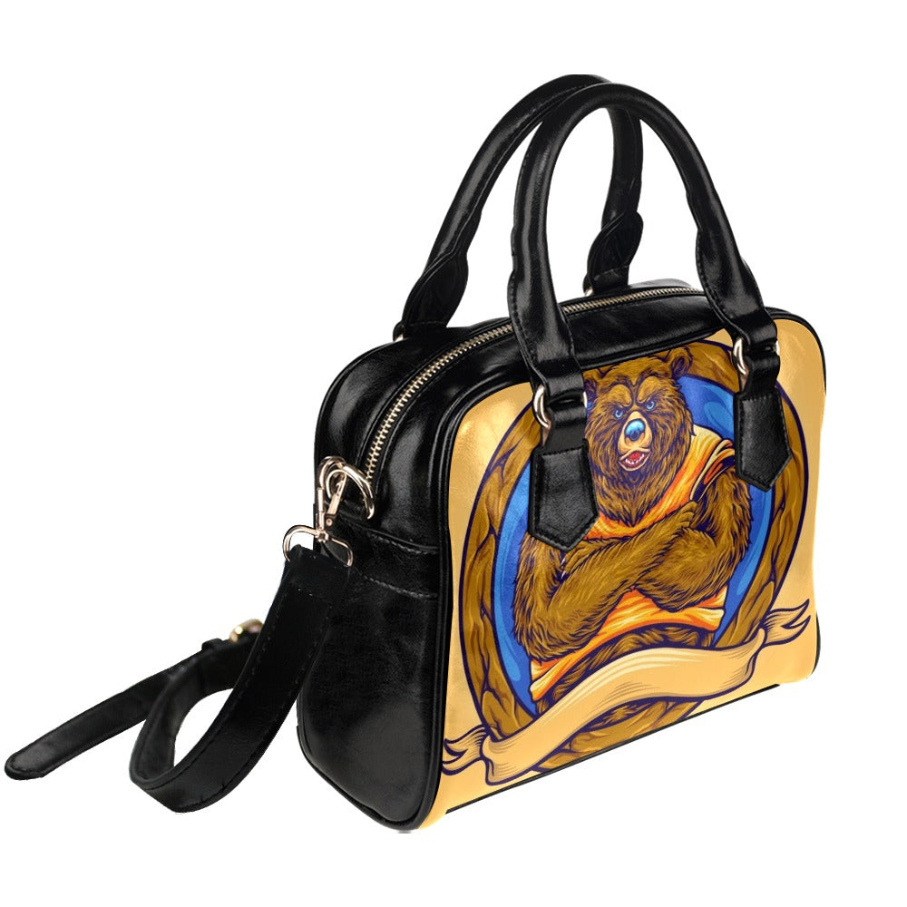 Grizzly Bear Shoulder Handbag