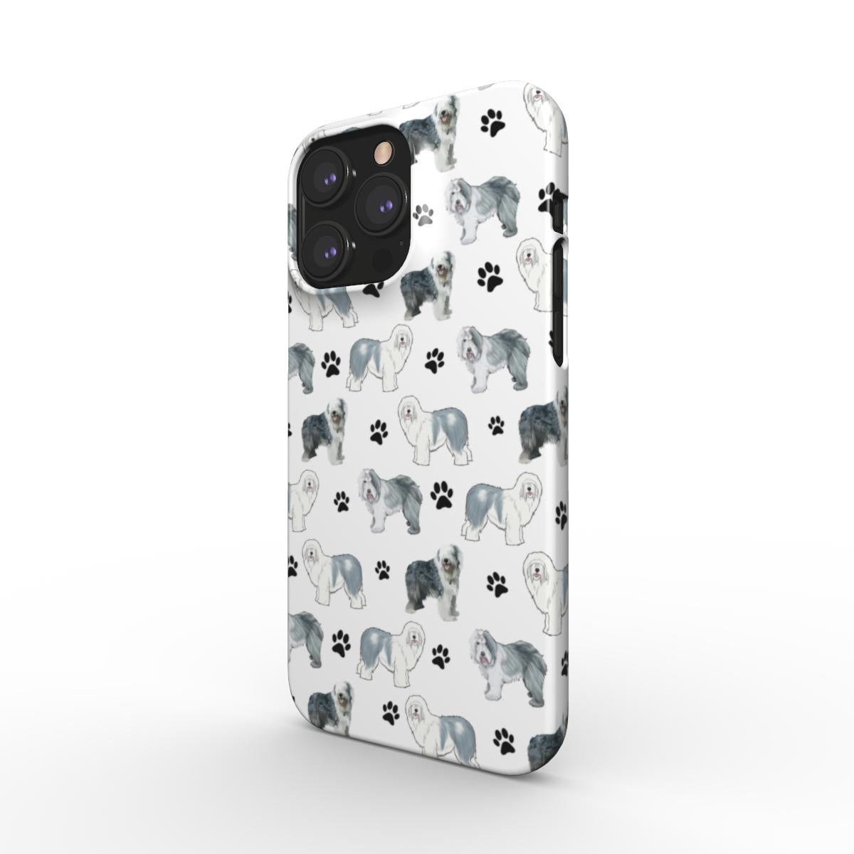 Old English Sheepdog Paw Snap Phone Case