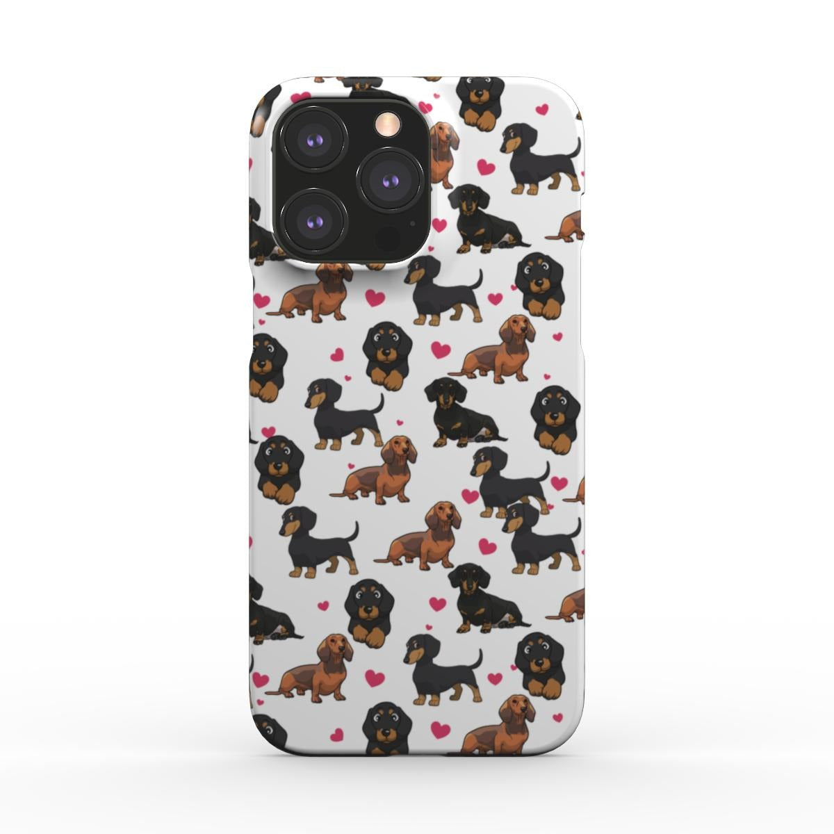 Dachshund Heart Snap Phone Case