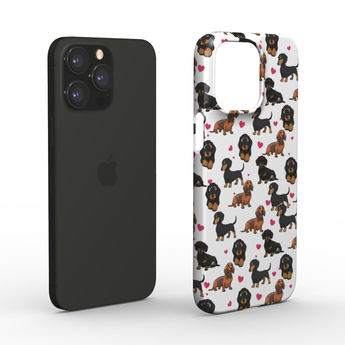 Dachshund Heart Snap Phone Case