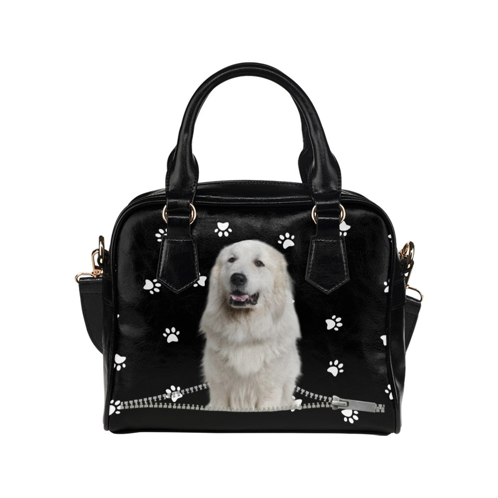 Great pyrenees Zip Paws Shoulder Handbag