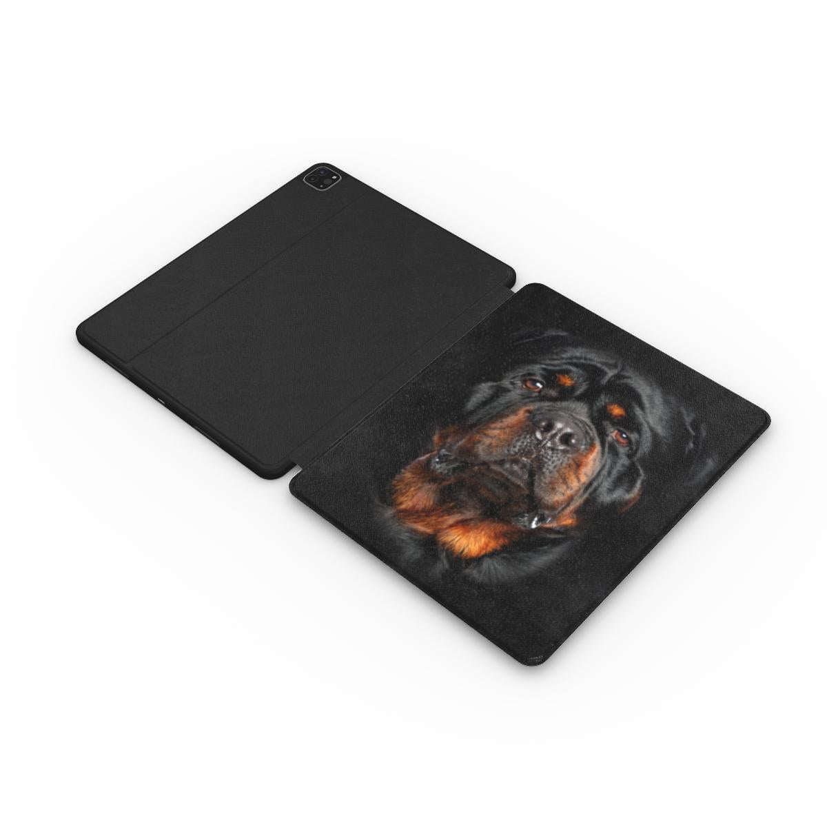 Rottweiler Face Hair iPad Case iPad 10.2 iPad Air 10.9 iPad Pro 11 iPad Pro 12.9 2022 2021 2020 iPad Cover