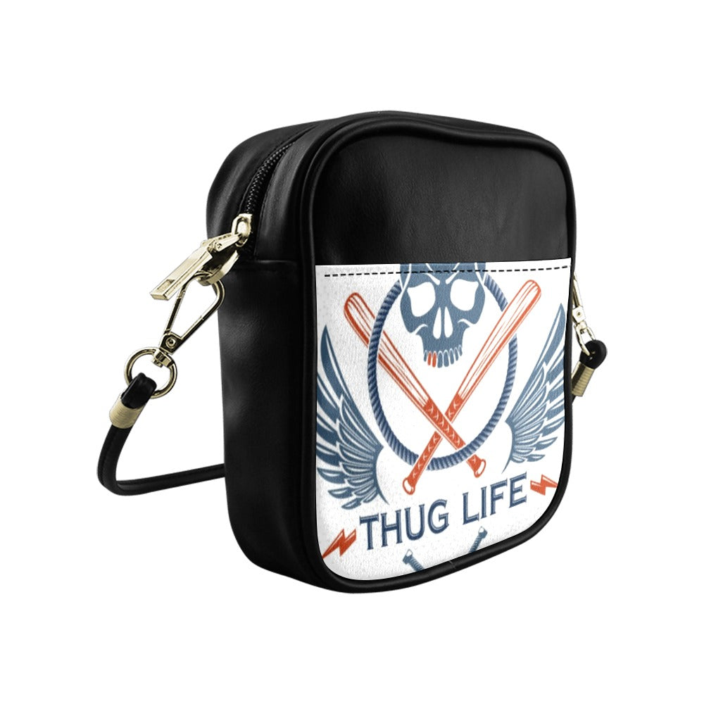 Gang Brutal Criminal Emblem Skull Sling Bag