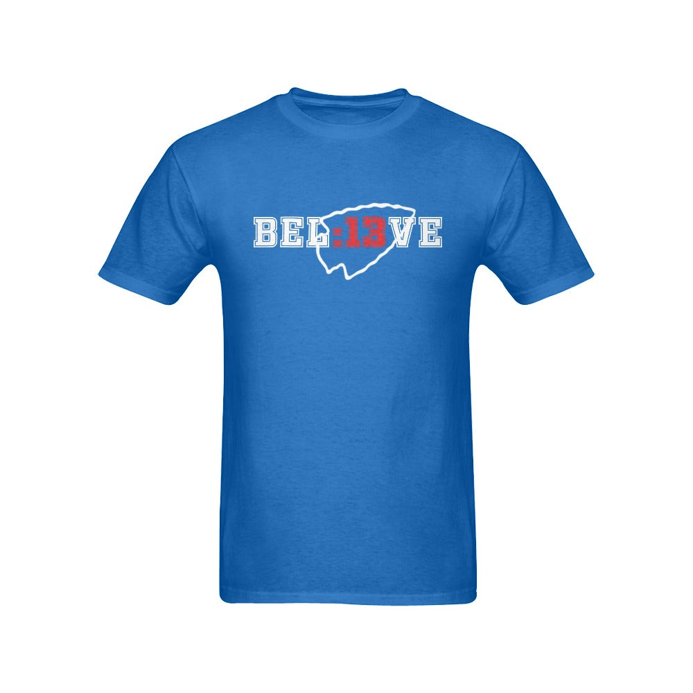 13 Seconds Chiefs Believe Blue Men's T-Shirt