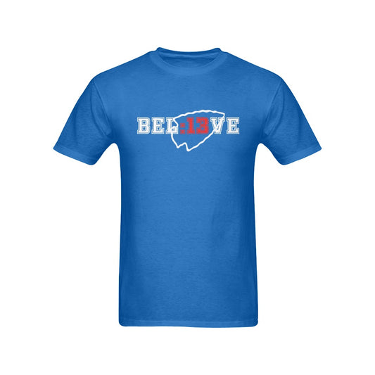 13 Seconds Chiefs Believe Blue Men's T-Shirt