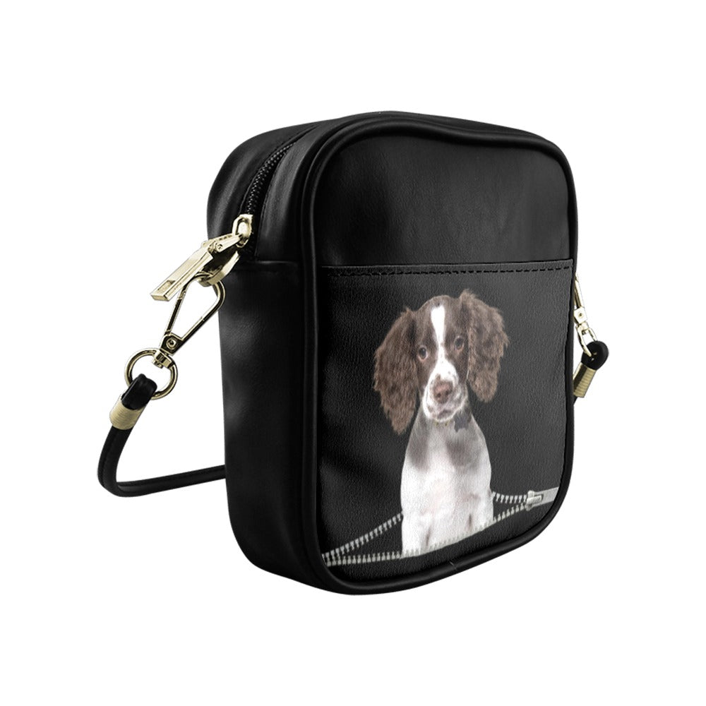 English Springer Spaniel Zip Sling Bag