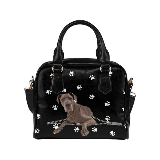 Great Dane Zip Paws Shoulder Handbag