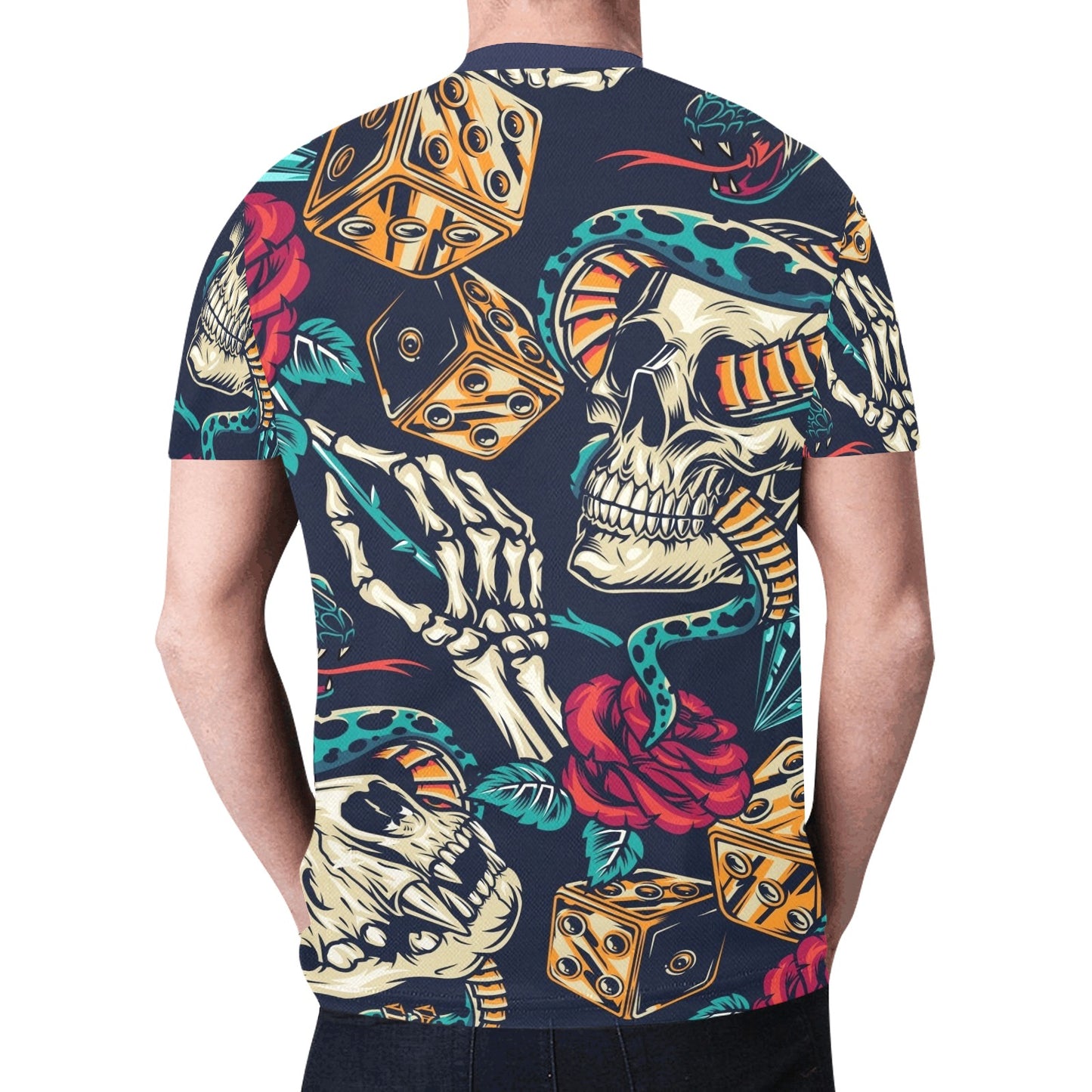 Skull Tattoo Art New All Over Print T-shirt