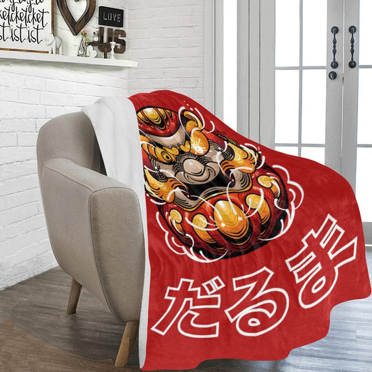 Demon Daruma Doll Japanese Ultra-Soft Micro Fleece Blanket 60"x80"