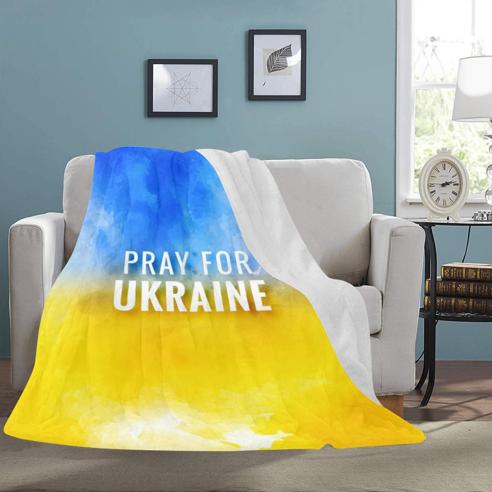 Modern Ukraine Flag Ultra-Soft Micro Fleece Blanket 60"x80"