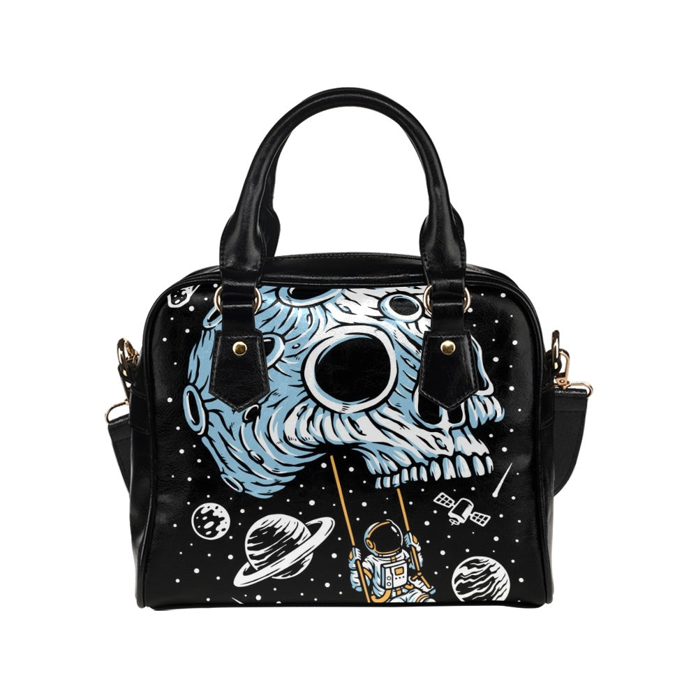 Skull Swing Planet Shoulder Handbag