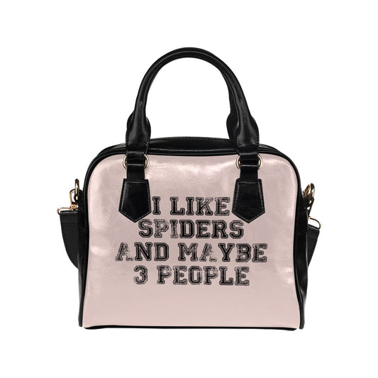 I Like Spiders And Maybe 3 People Funny Shoulder Handbag