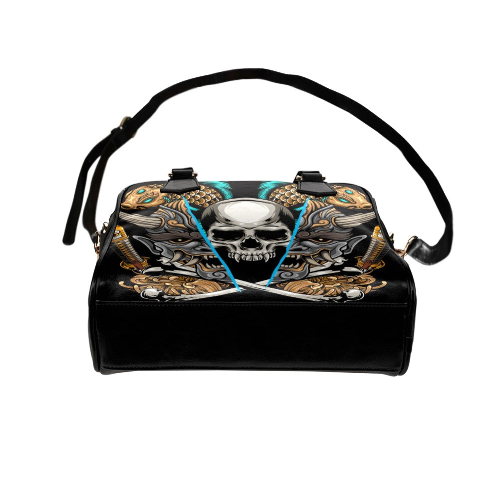 Kabuki Mask Shoulder Handbag