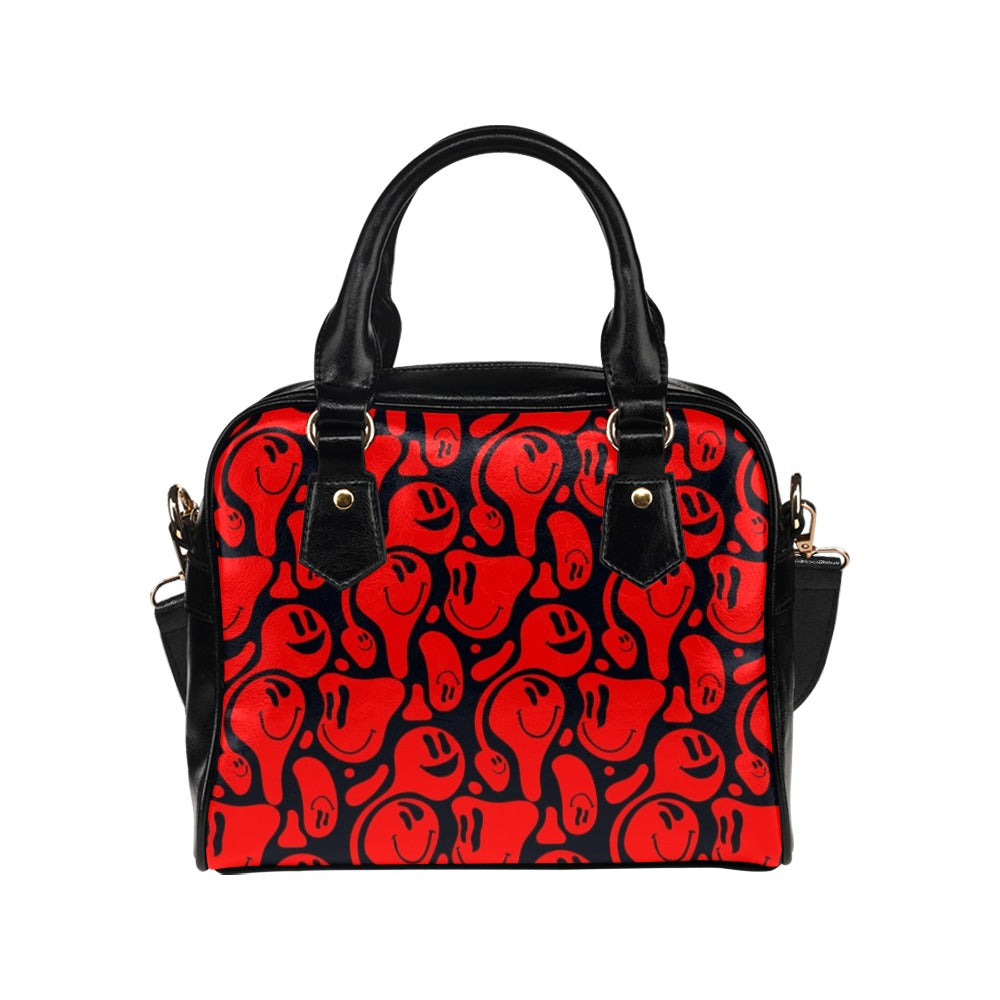 Emoji Smiley Red Shoulder Handbag