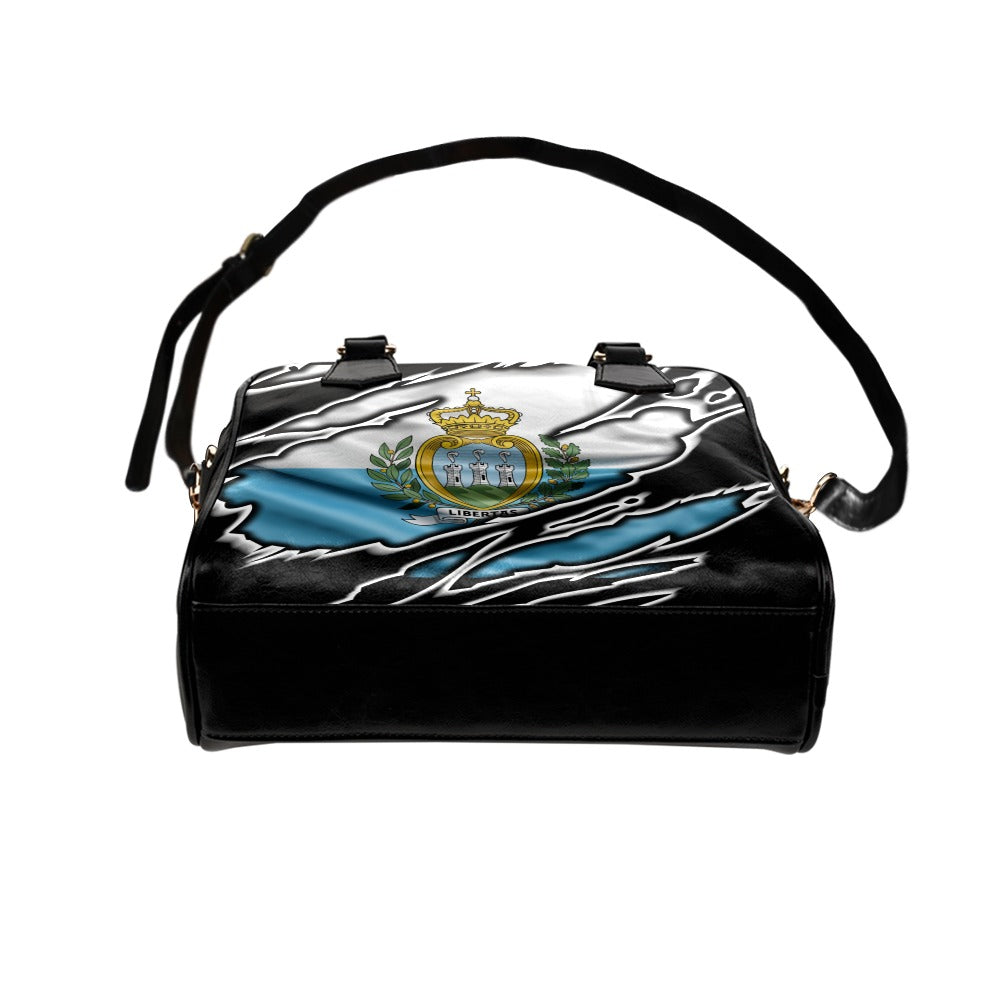 Flag San Marino patriot love Shoulder Handbag