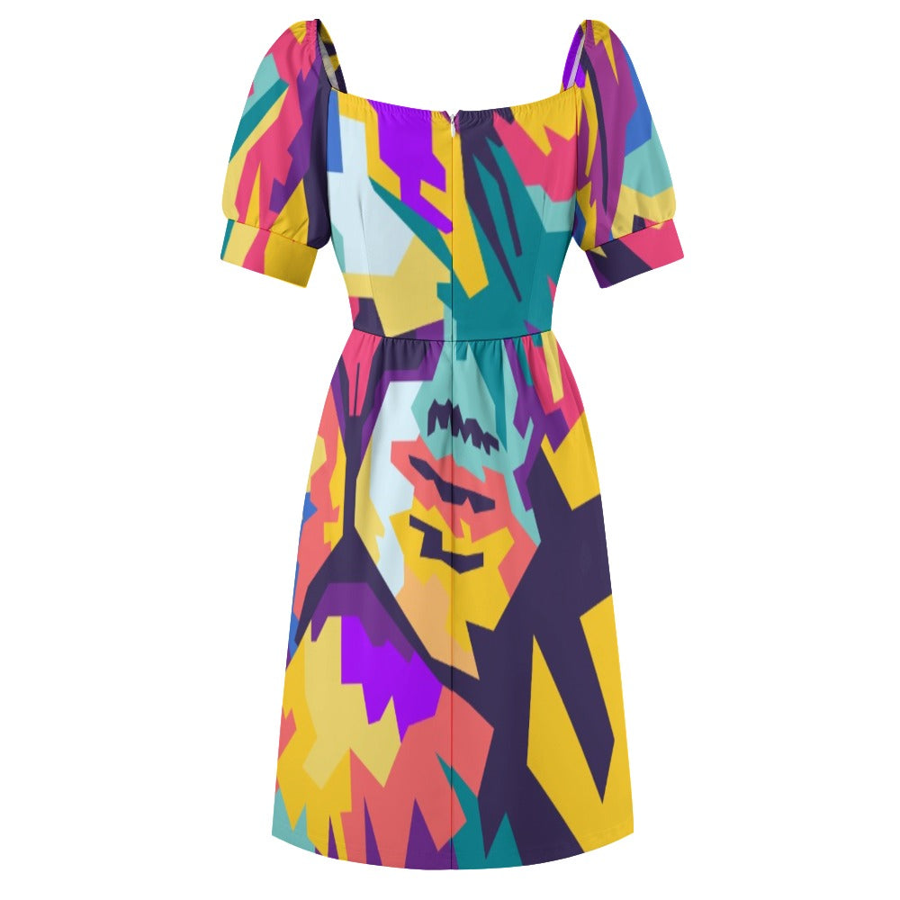 Crazy Colors Sweetheart Dress