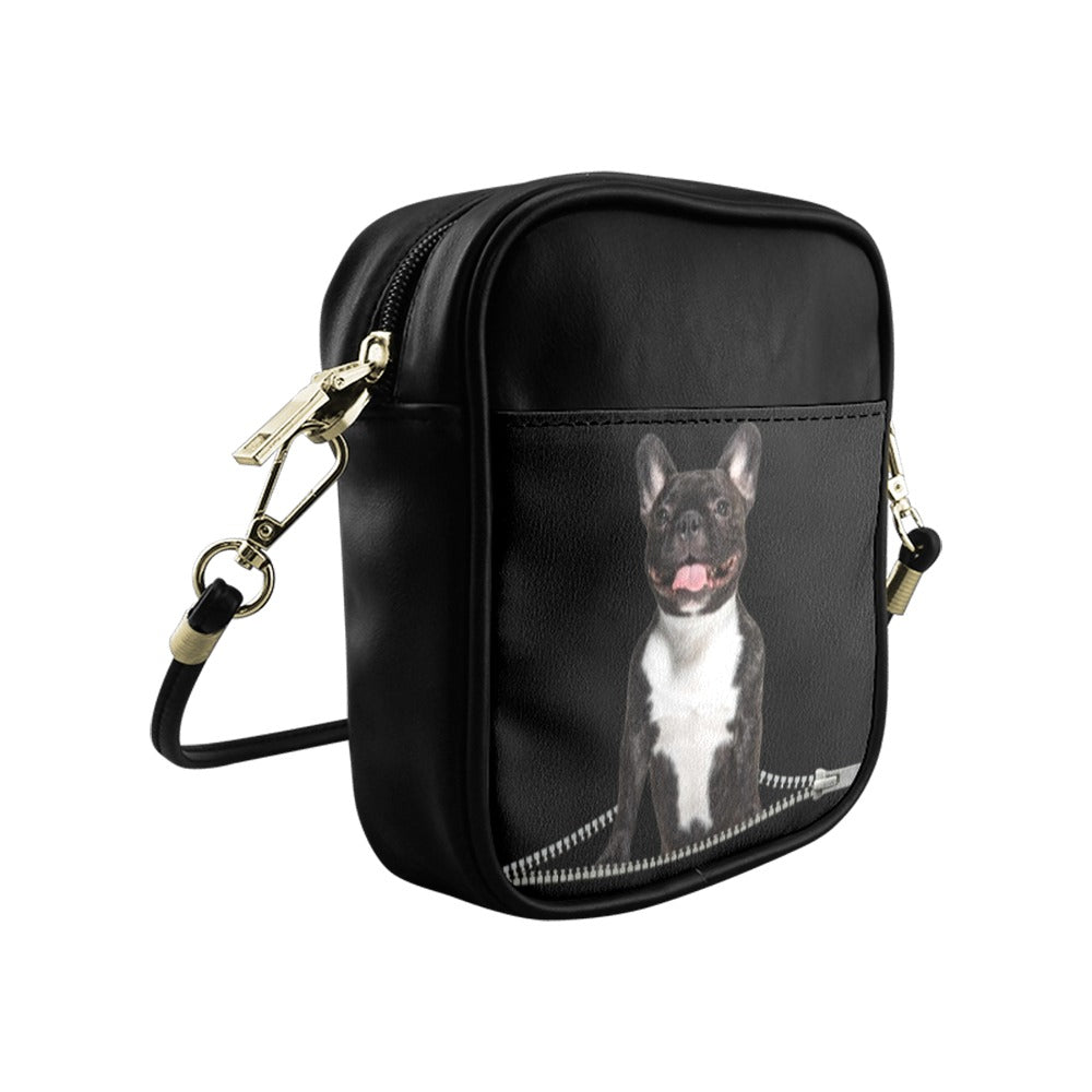 French Bulldog Zip Sling Bag