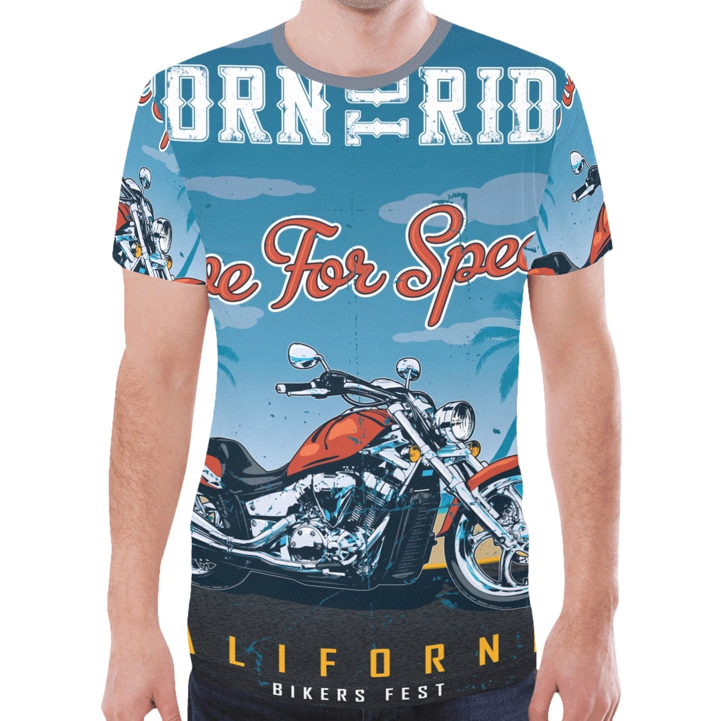 Born To Ride New All Over Print T-shirt