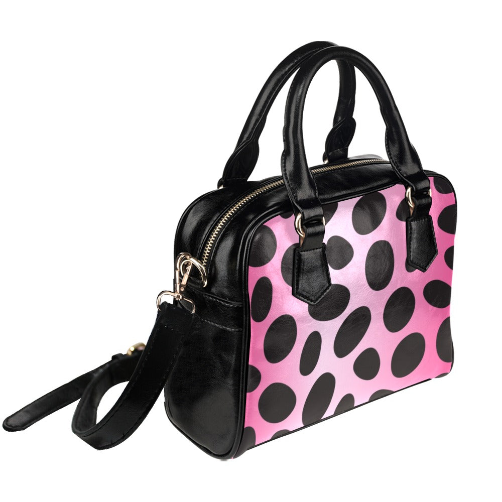 Dalmatian Pink Shoulder Handbag