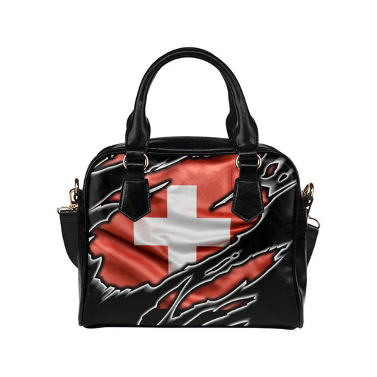 Flag Switzerland patriot love Shoulder Handbag