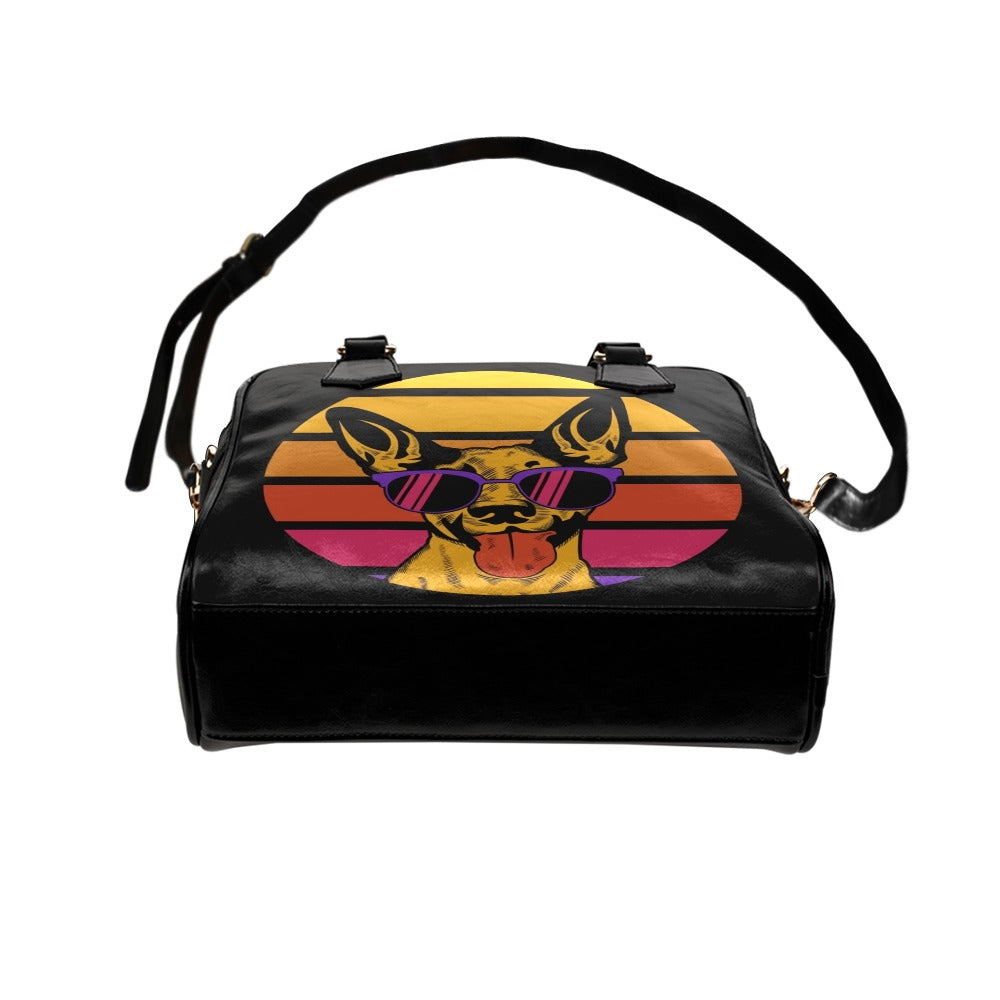 Retro Dog Shoulder Handbag