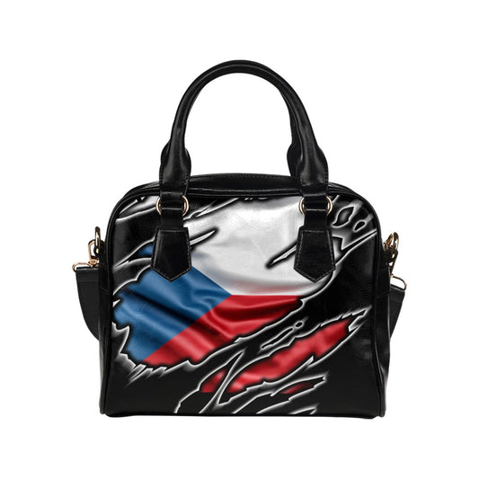 Flag Czech republic patriot love Shoulder Handbag