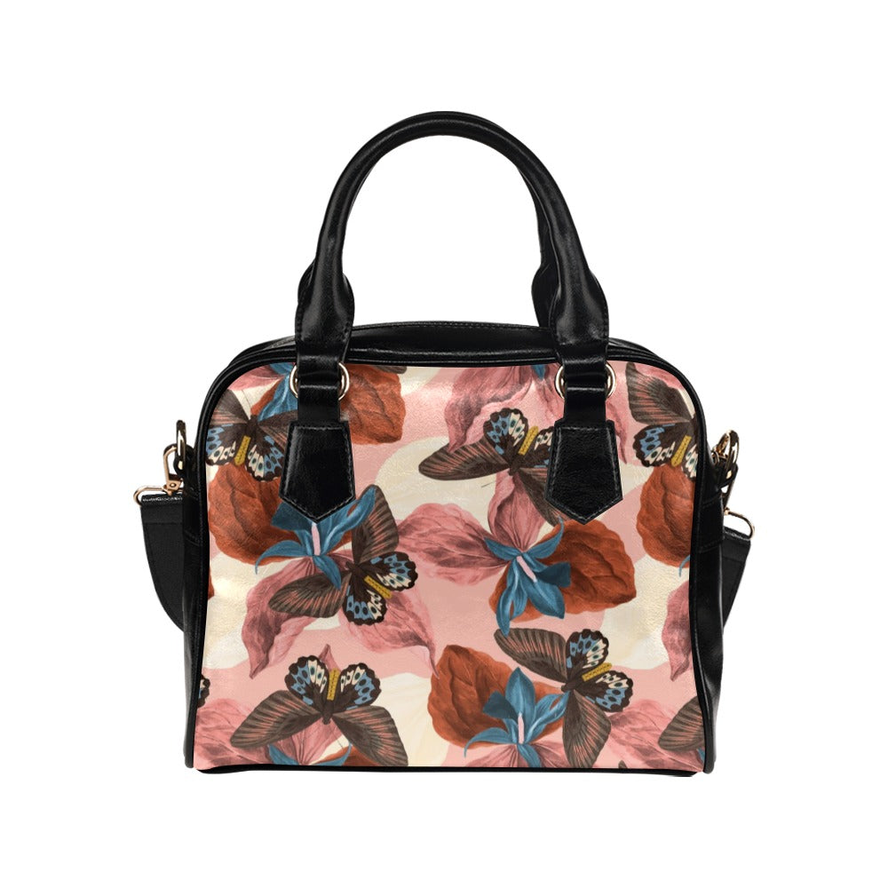 Butterflies Mix Shoulder Handbag