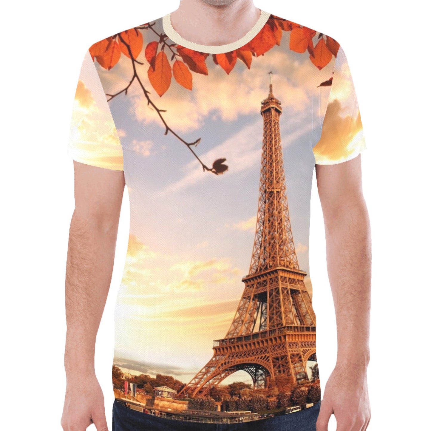 Eiffel Tower Autumn New All Over Print T-shirt