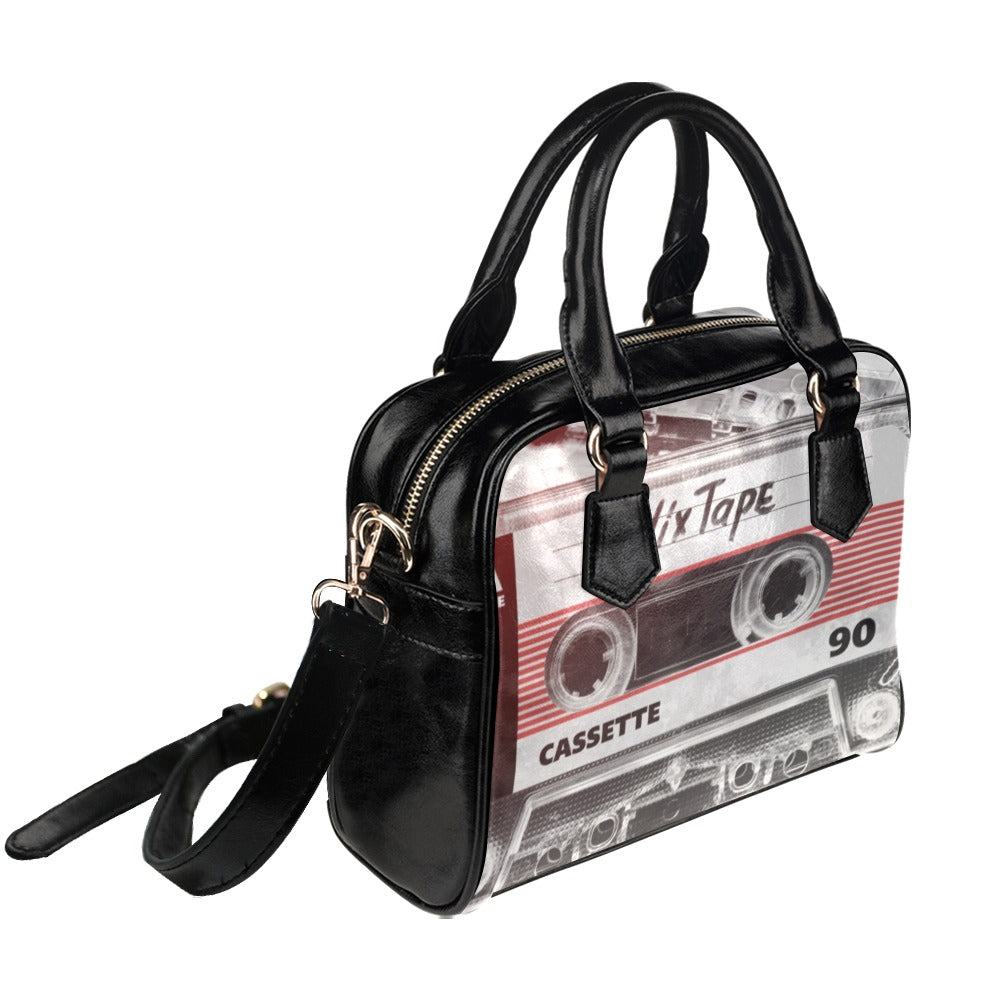 Cassette Old School Retro Mix Tape Shoulder Handbag