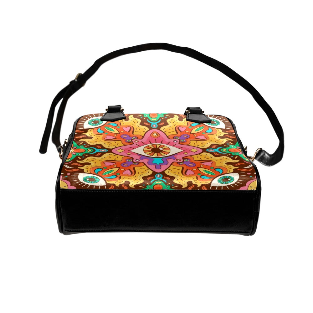 Hippie Hypnoses Festival Gift Trippy Shoulder Handbag