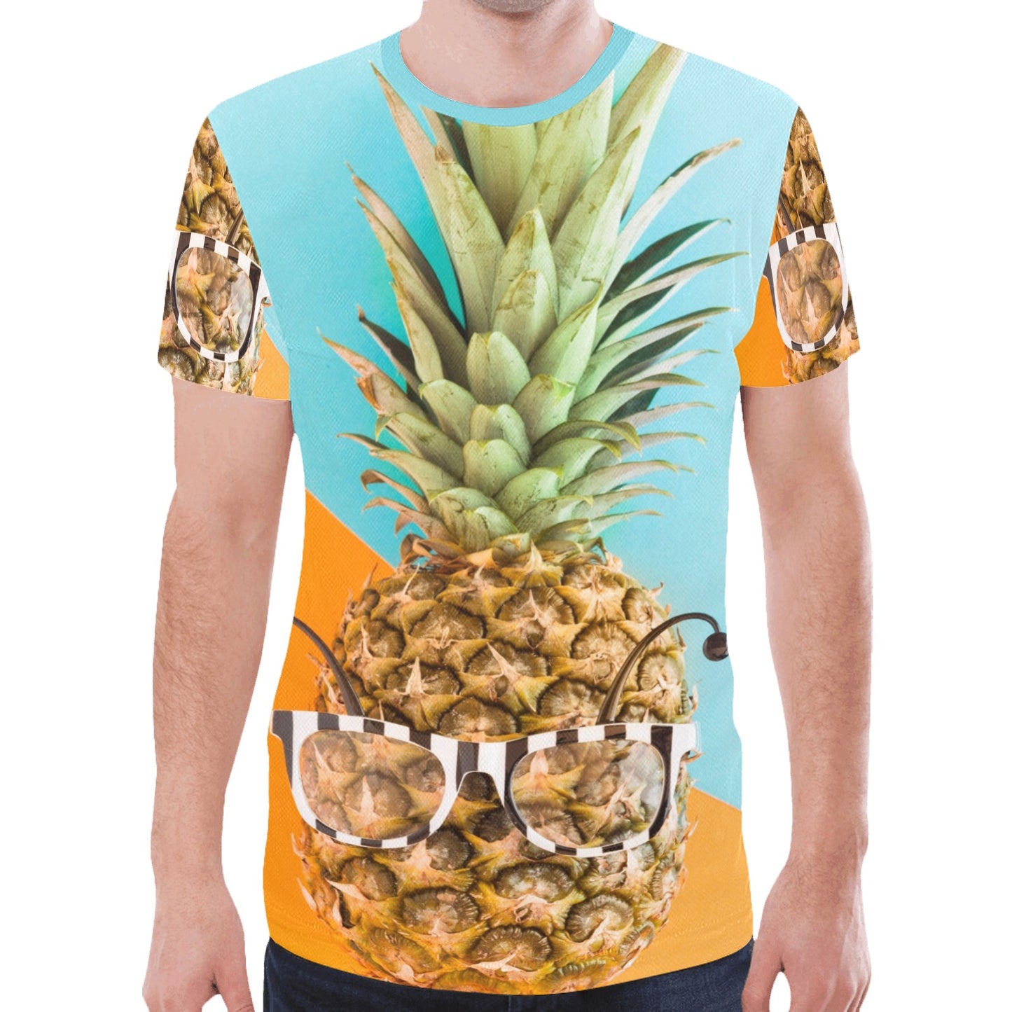 Trendy Pineapple Sunglasses New All Over Print T-shirt