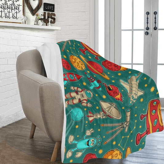 Cartoon Space Ultra-Soft Micro Fleece Blanket 60"x80"