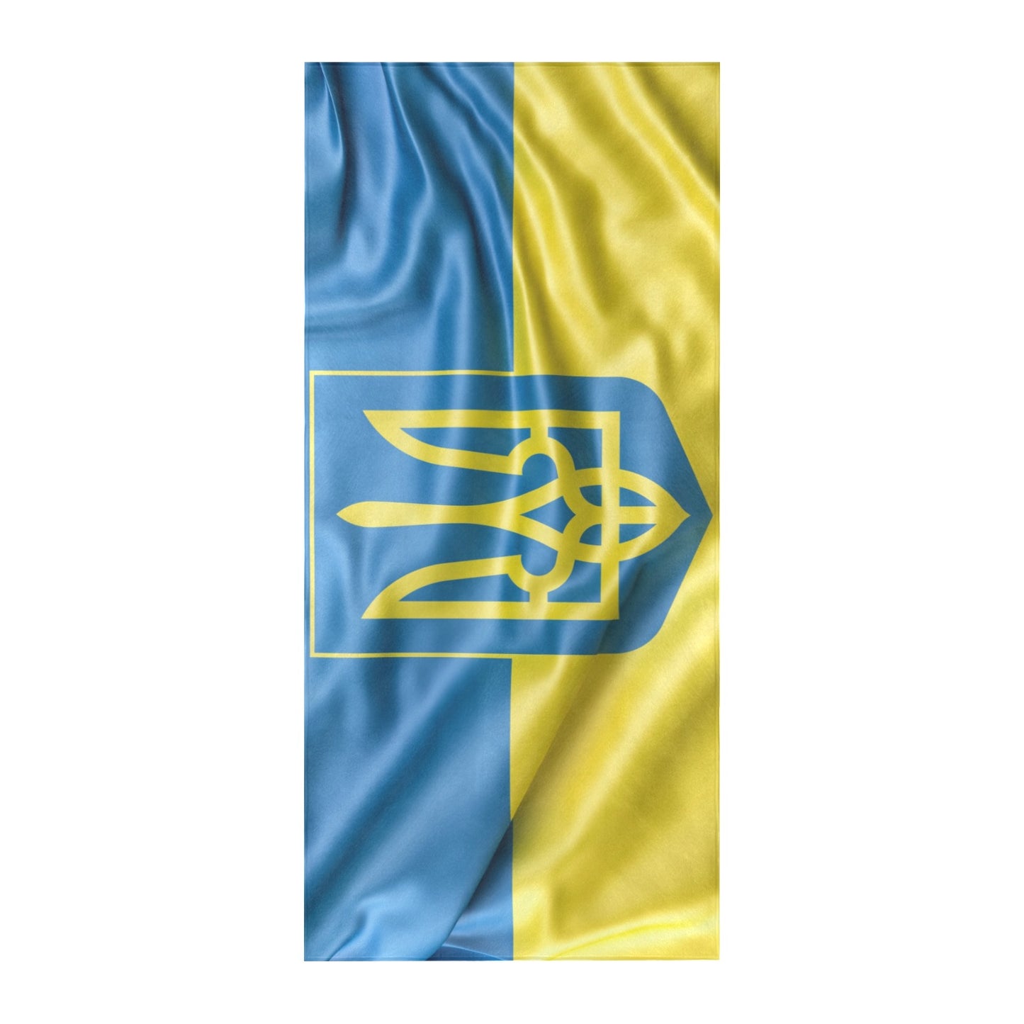 Flag Ukraine coat of arms Beach Towel 32"x 71"