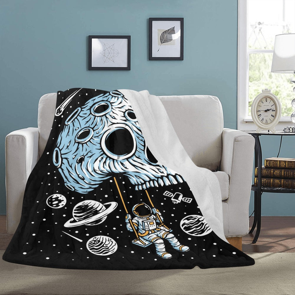 Skull Swing Planet Ultra-Soft Micro Fleece Blanket 60"x80"