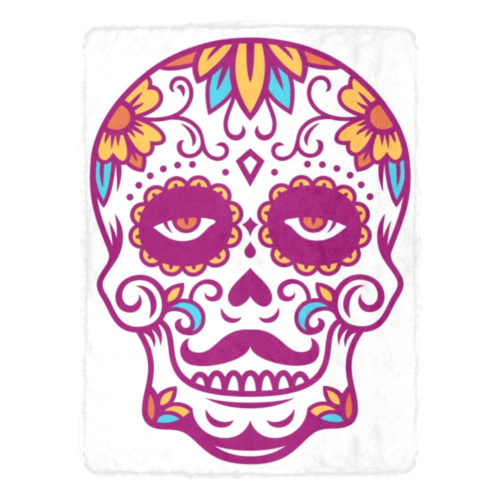 Mexican Skull Day Dead Ultra-Soft Micro Fleece Blanket 60"x80"