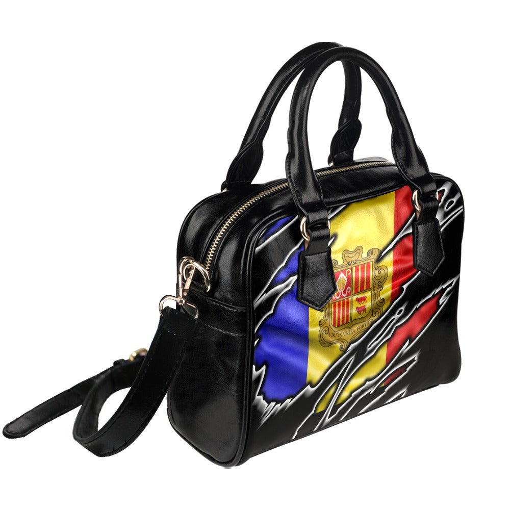 Flag Andorra patriot love Shoulder Handbag