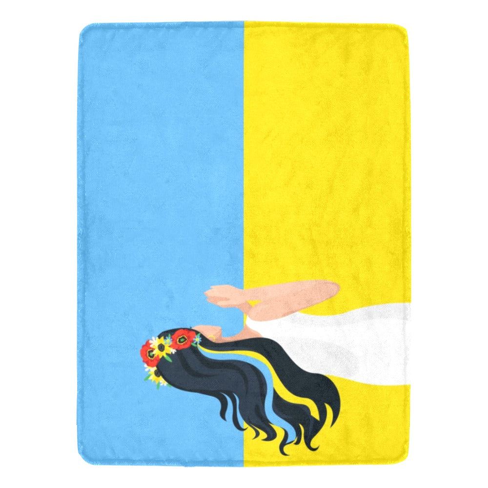 Pray Ukraine Ultra-Soft Micro Fleece Blanket 60"x80"