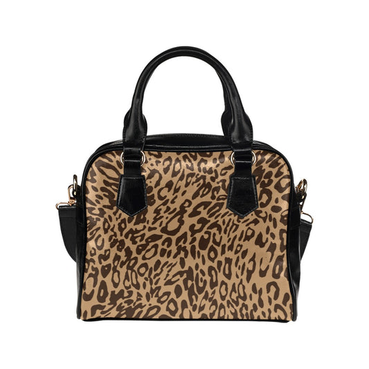 Big Cat Skin Shoulder Handbag