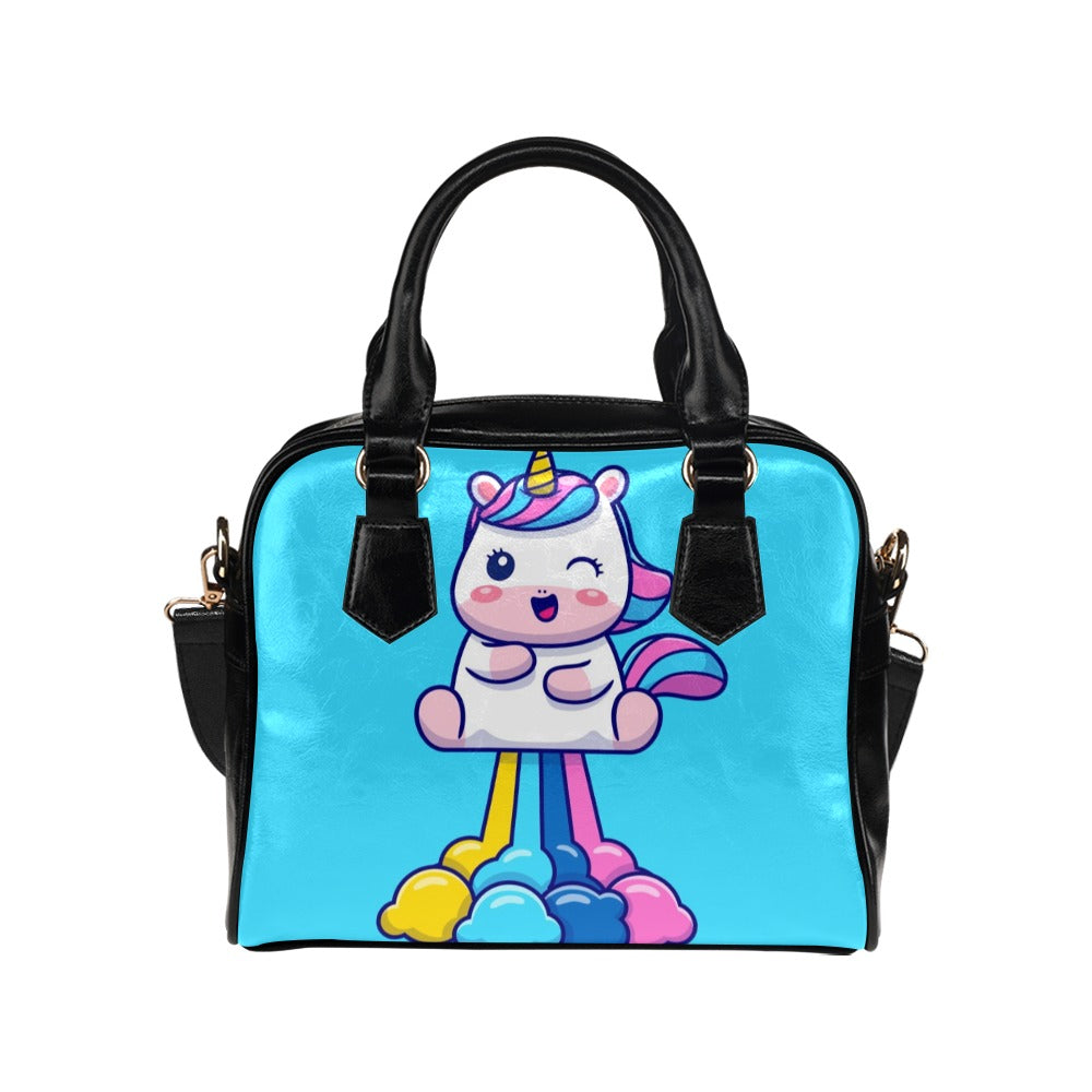 Unicorn Farts Cute Gift Shoulder Handbag