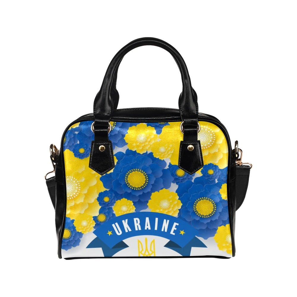 Ukraine Flowers Shoulder Handbag