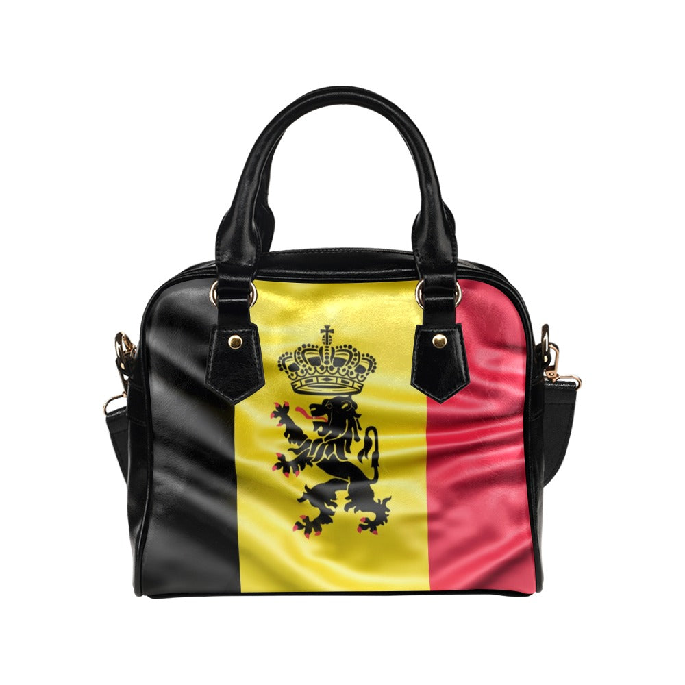 Flag Belgium coat of arms Shoulder Handbag