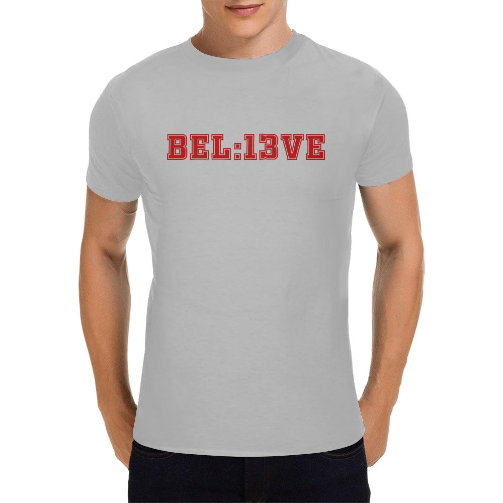 Believe 13 Seconds KC Gray Men's T-Shirt