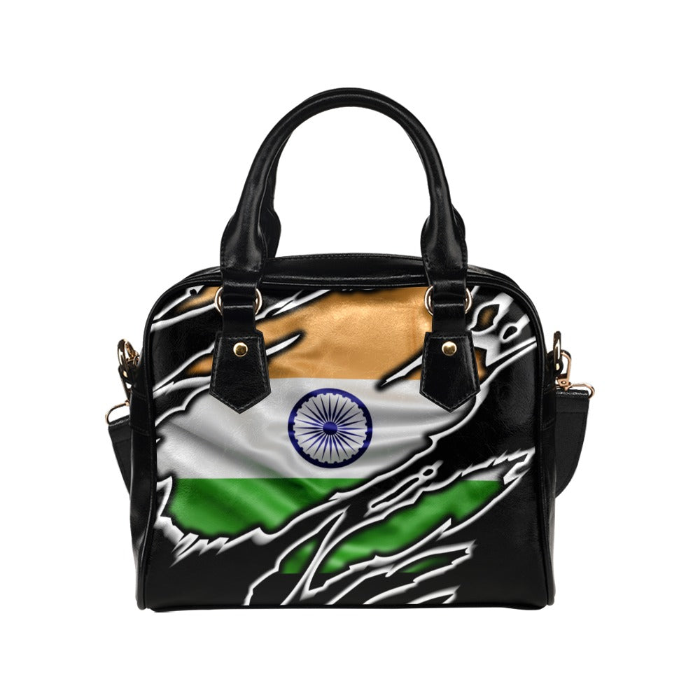 Flag India patriot love Shoulder Handbag