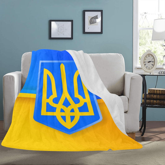 Emblem Of Ukraine Ultra-Soft Micro Fleece Blanket 60"x80"