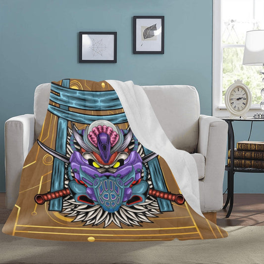 Evil Samurai Alien Robot Ultra-Soft Micro Fleece Blanket 60"x80"